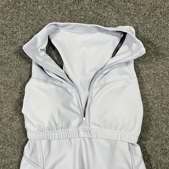 Zella Womens Blue Tempest Quarter Zip Athletic Tennis Golf Dress and Shorts Set - Picture 5 of 13